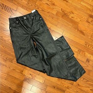 Stylish Black Leather Pants